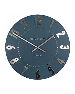 Thomas Kent Mulberry Midnight Blue Large Wall Clock 20"